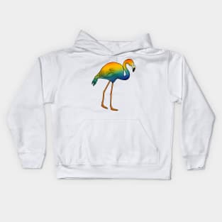 Flamingo Rainbow Kids Hoodie